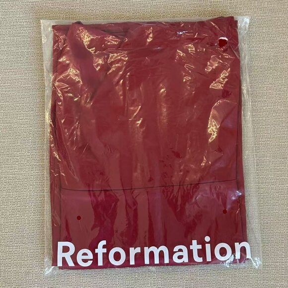 Reformation Frankie Satin Maxi Dress Sz2 Rubies Red Cherry Gown Cocktail - Picture 6 of 11